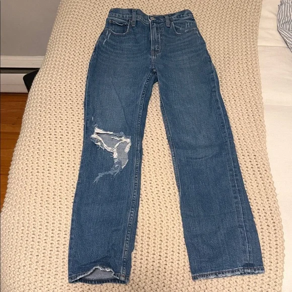 Abercrombie & Fitch Ankle Straight Jeans - Picture 1 of 6
